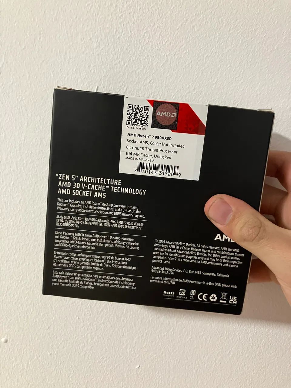 Ryzen 7 9800X3D Lacrado - OLX Pay - Foto 2