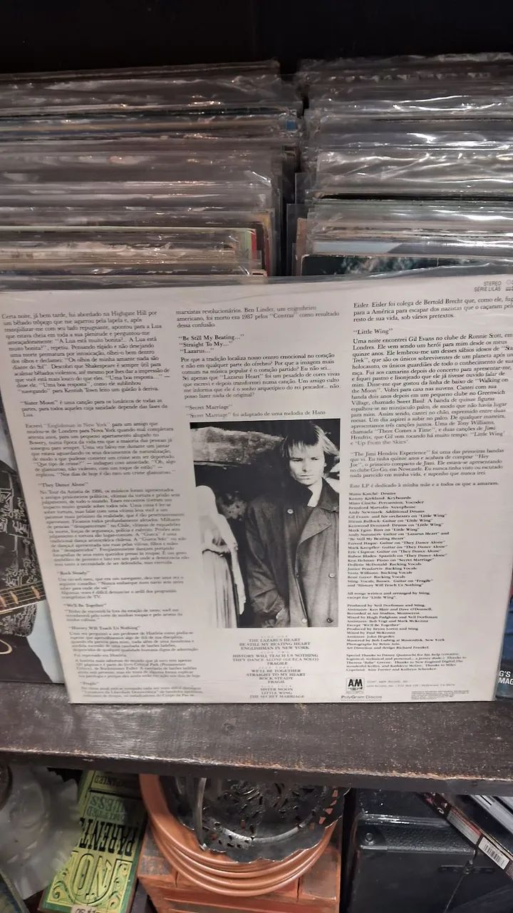 disco de vinil "...Nothing Like the Sun" do Sting - Foto 2