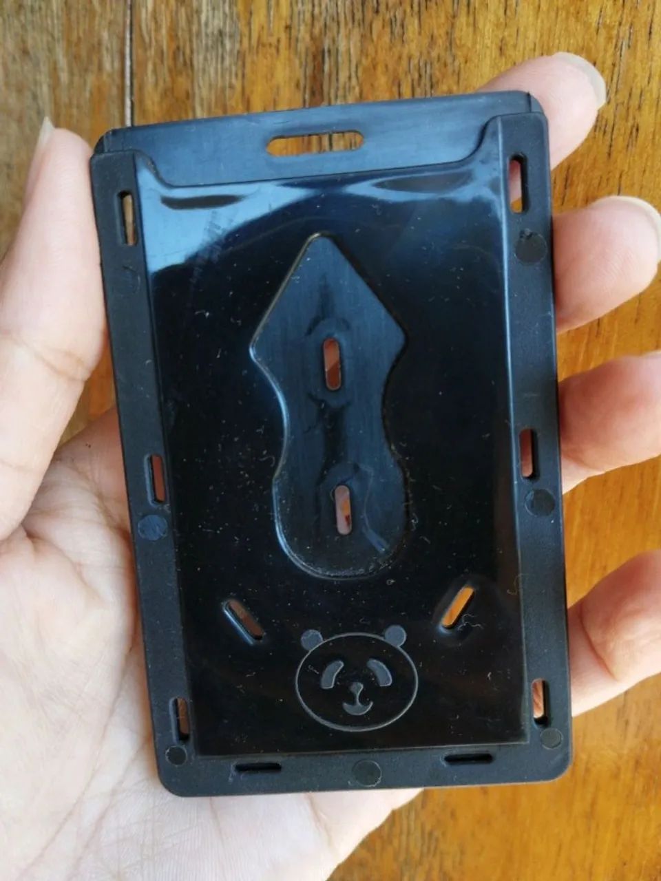 porta cartão vintage preto
