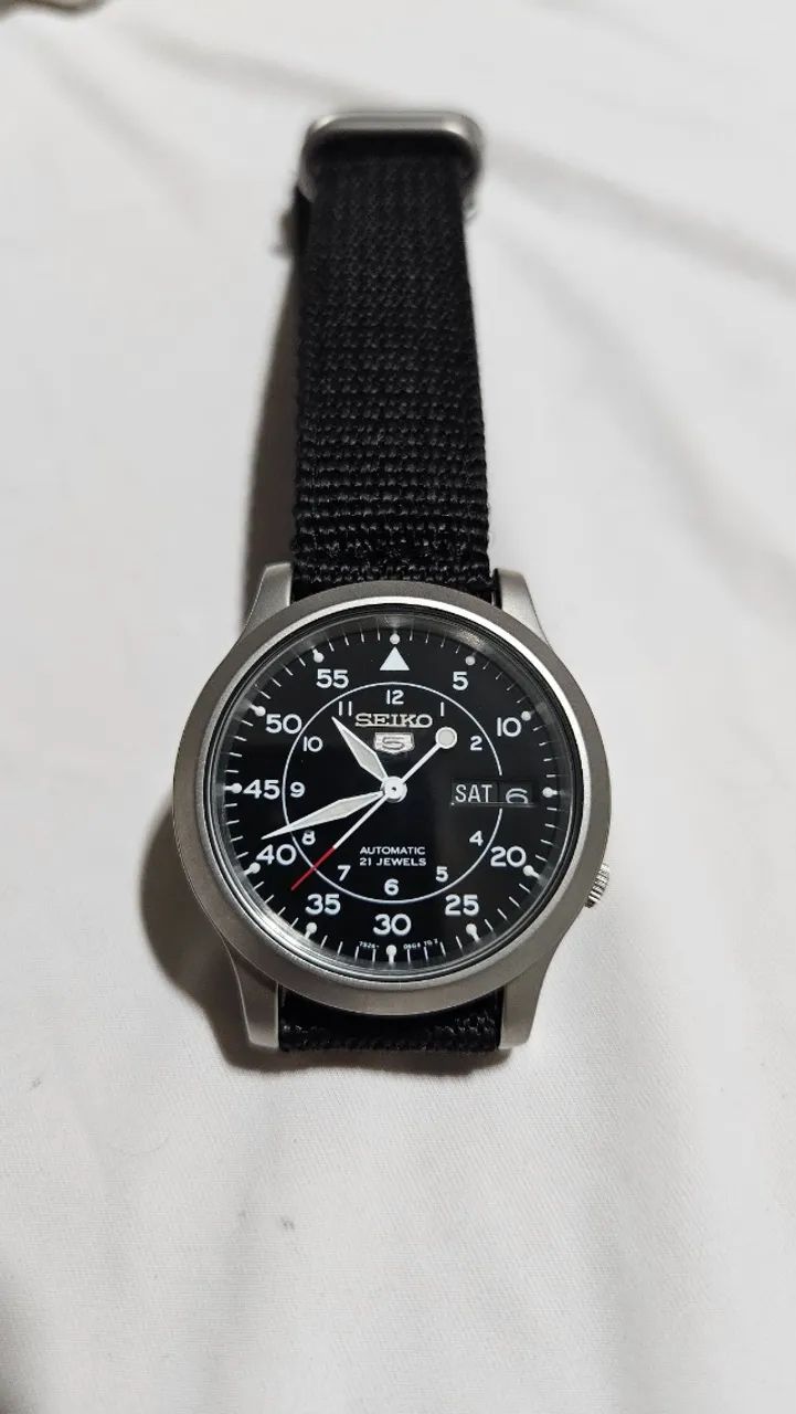 Seiko 5 Field SNK809 Automatic 7S26-02J0 - Preto