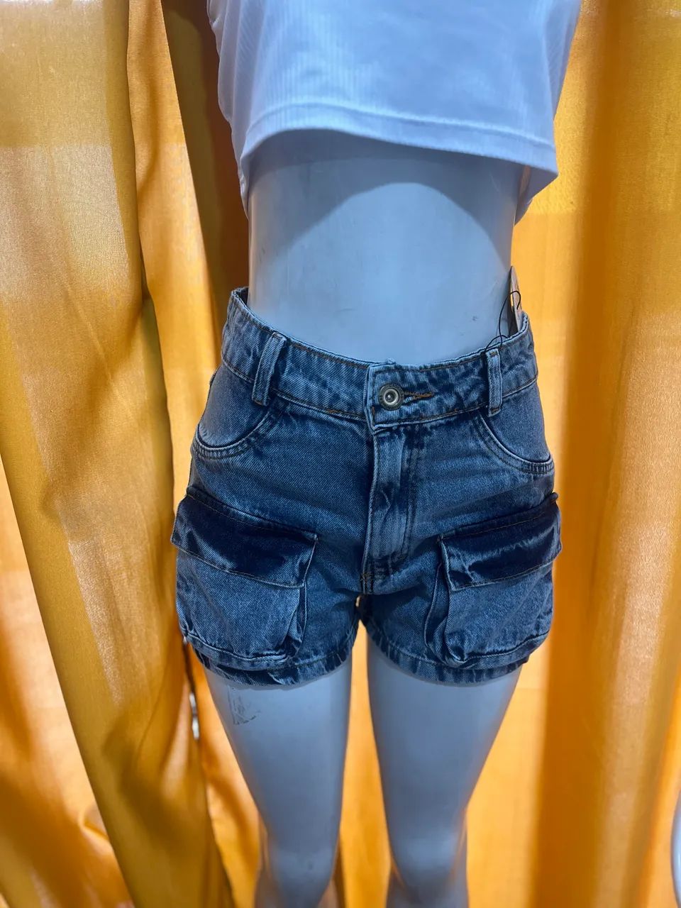 shorts jeans feminino crônica  - Foto 2