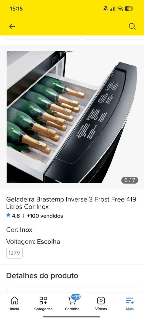 Geladeira inox  - Foto 4