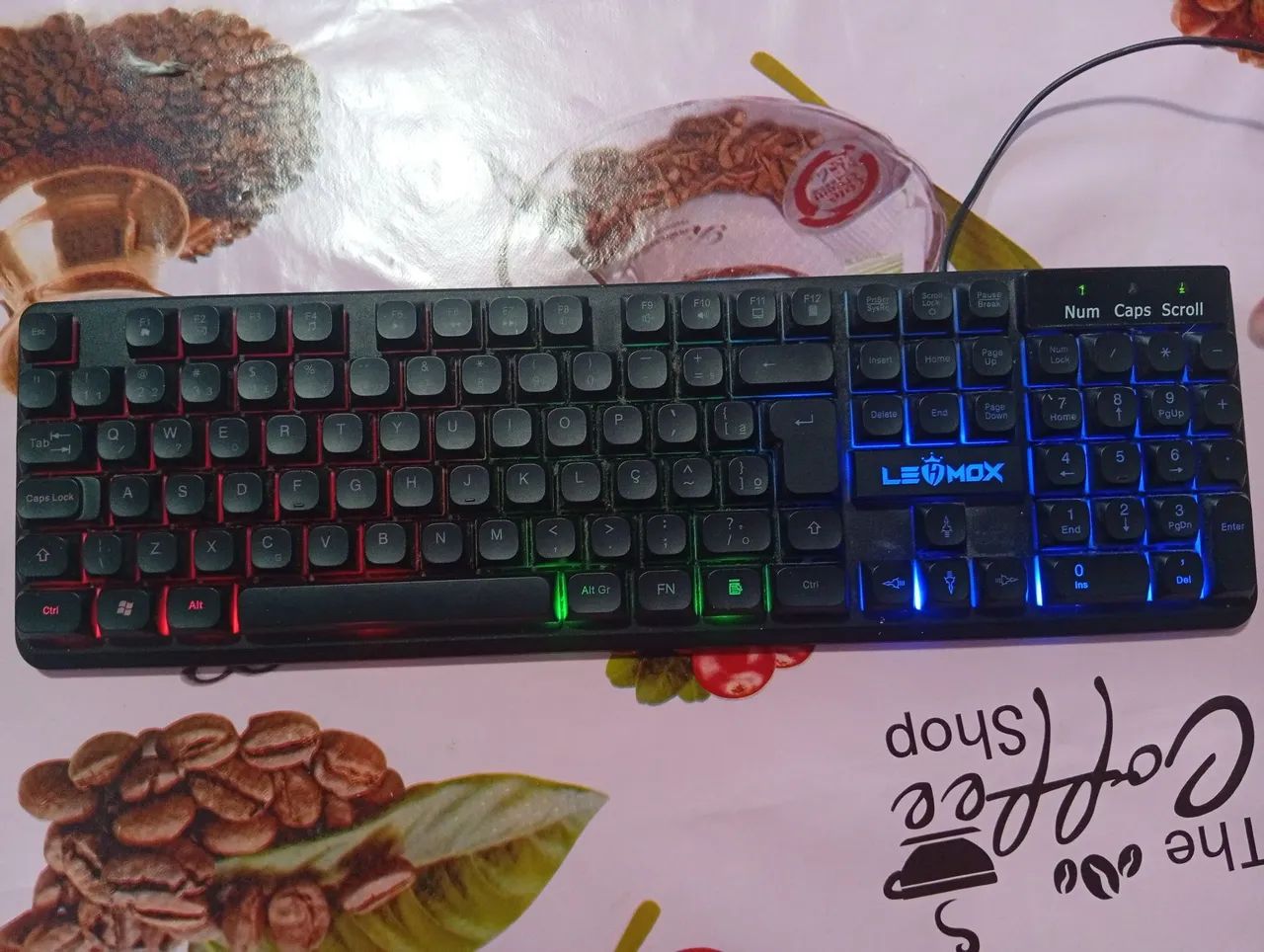 Teclado com led 