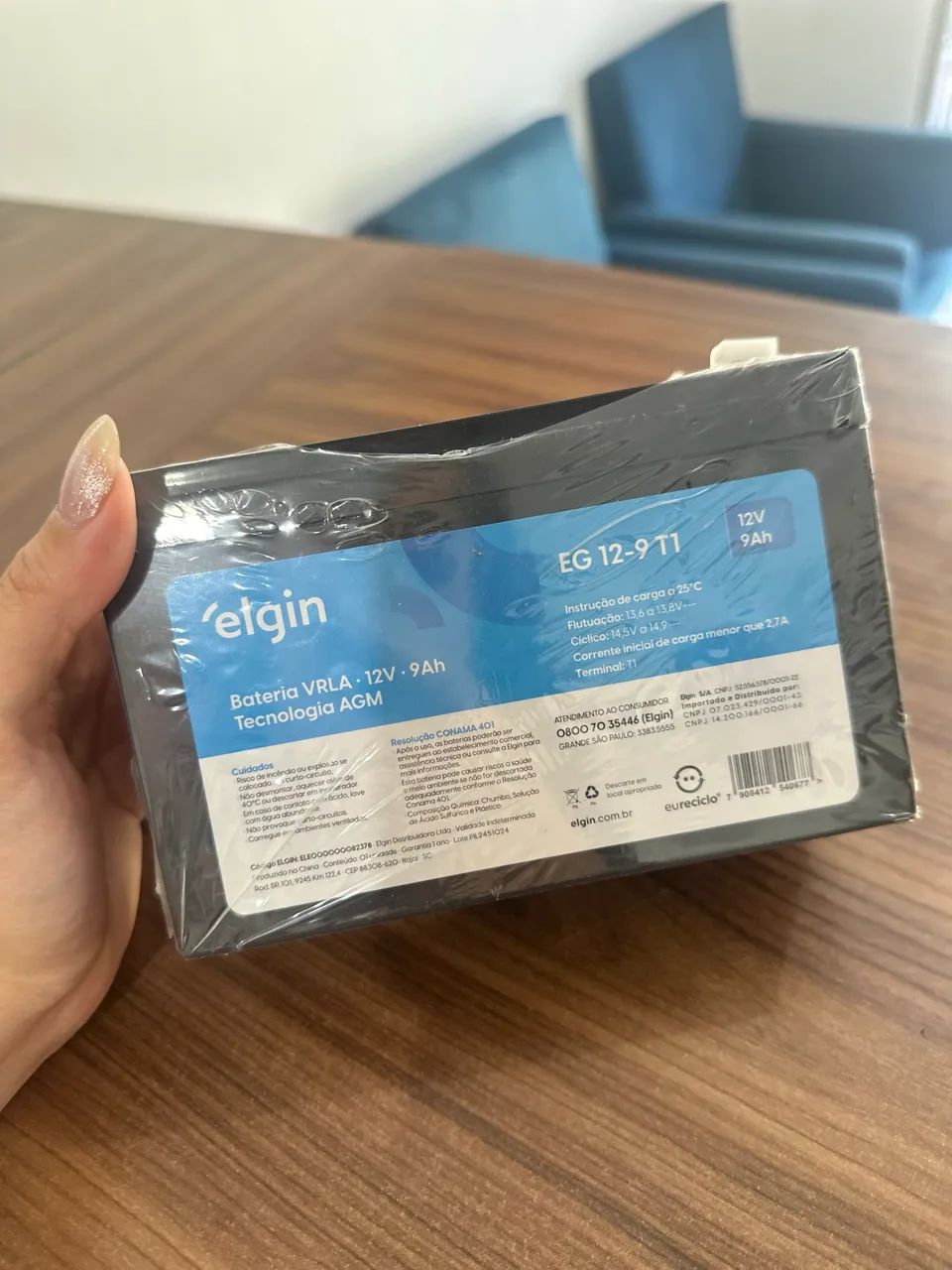 Bateria 12v 9ah Vral-agm elgin  - Foto 2
