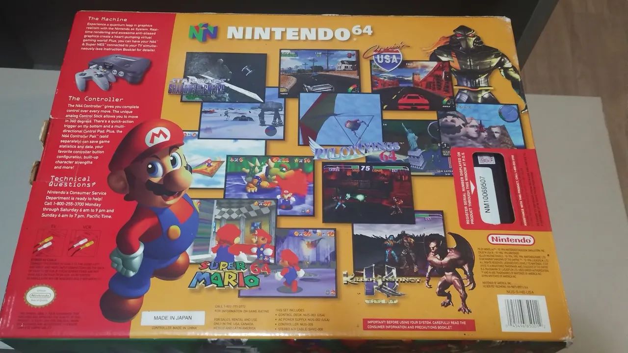 Nintendo 64 com caixa berço mais star fox - Consoles de Vídeo Game