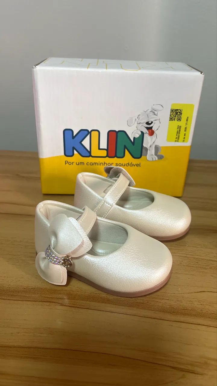 Sapatilha infantil Klin - NOVA com caixa - Foto 4
