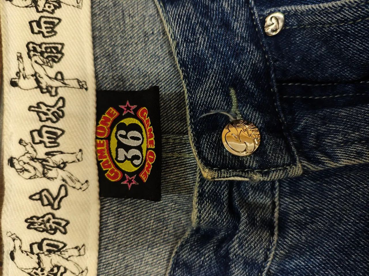 Calça Jeans Vintage Retro Y2k - Foto 2