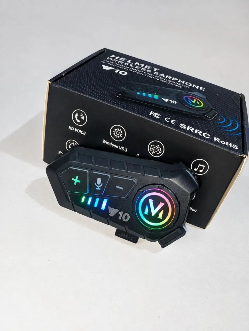FONE BLUETOOTH PARA CAPACETE - V10 ENTREGA GRÁTIS  - Foto 5