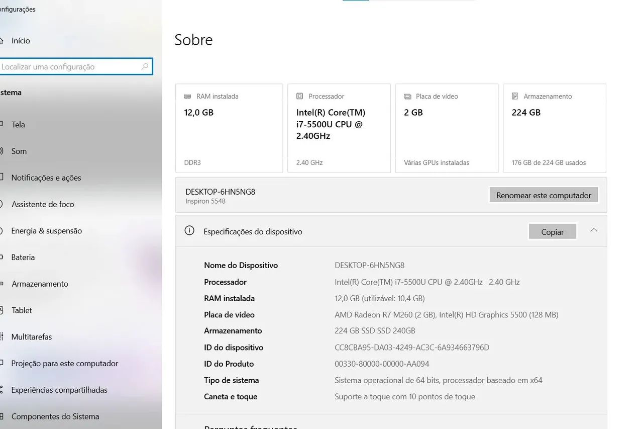 Notebook Dell Inspiron 15 5548 - i7 - Touchscreen - Foto 5