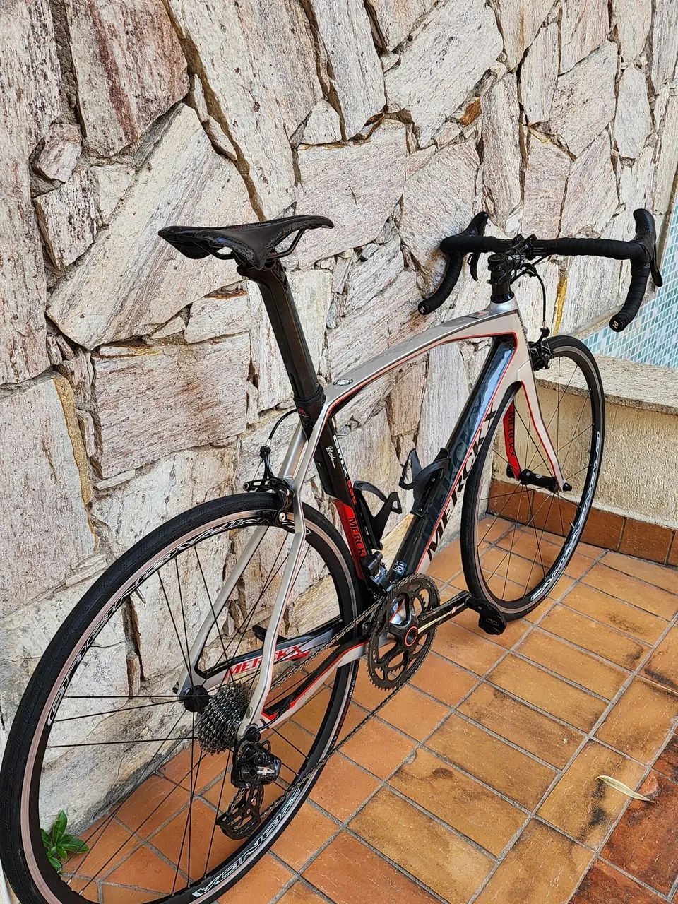 Bicicleta Eddy Merckx EMX-525 Prata grupo Campagnolo Super Record