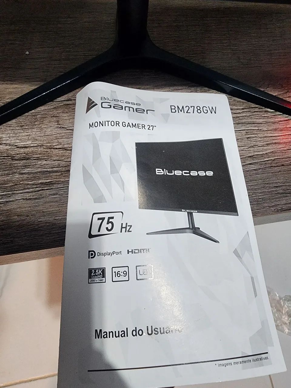 Monitor Bluecase 2k 27 polegadas  tela trincada  - Foto 2