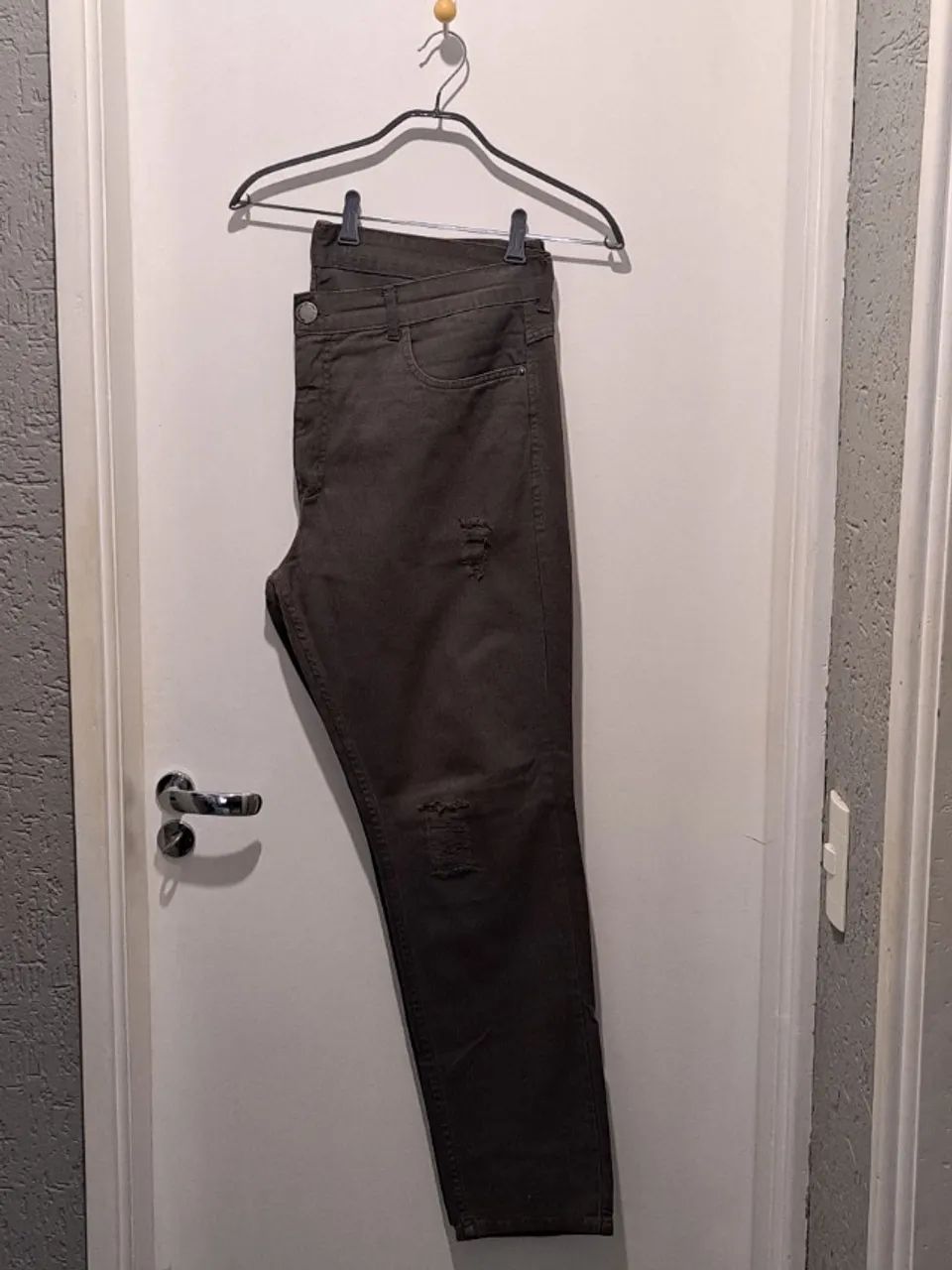 Calça Verde Militar Hering - Slim (48) - Foto 3