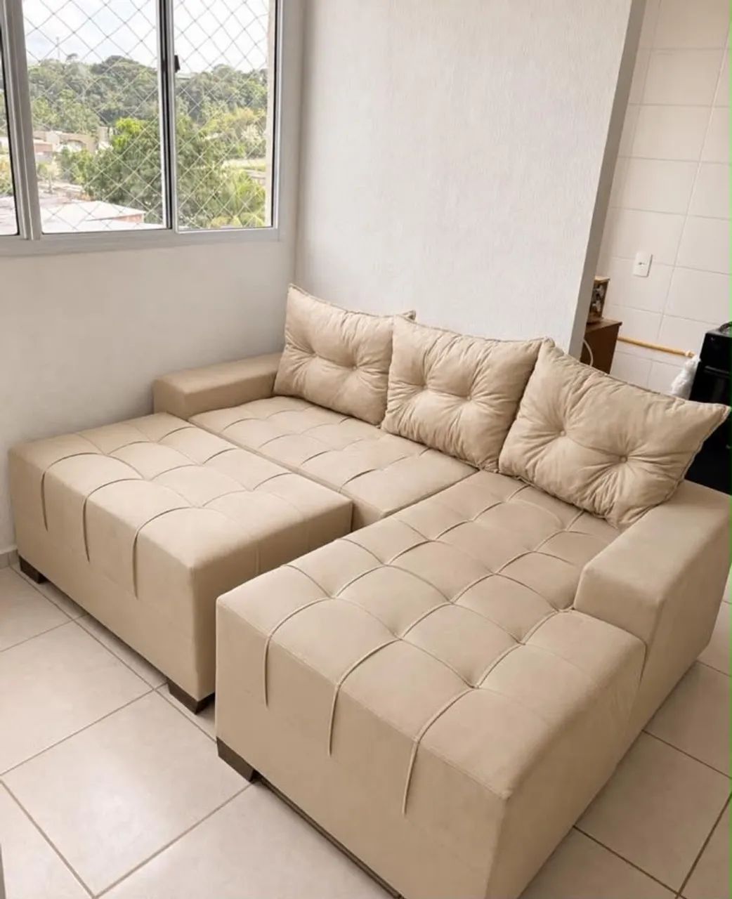 SOFÁ CHEYSE SOBRE ENCOMENDA + ENTREGA GRÁTIS 