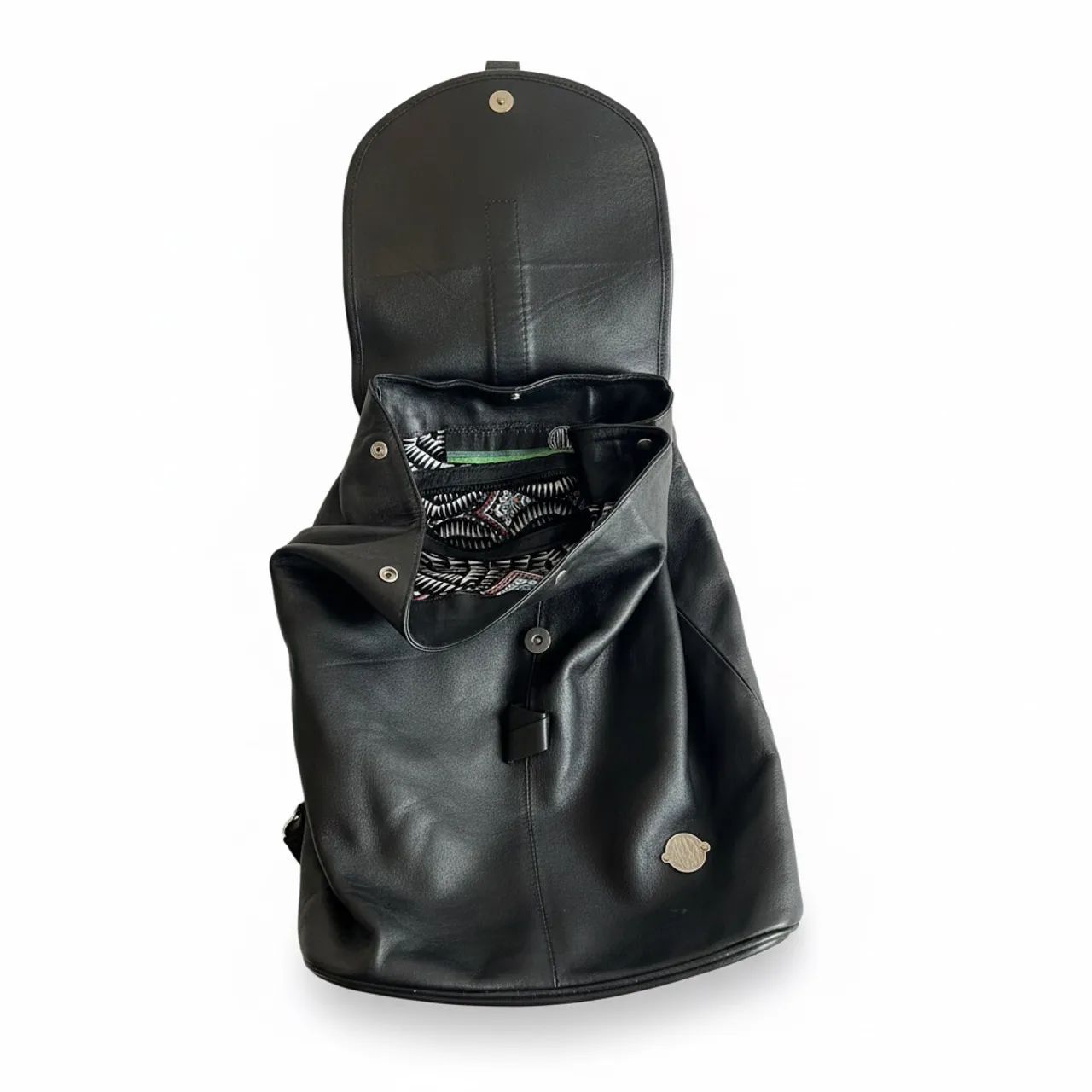 Mochila de couro ruah original (estado de nova)