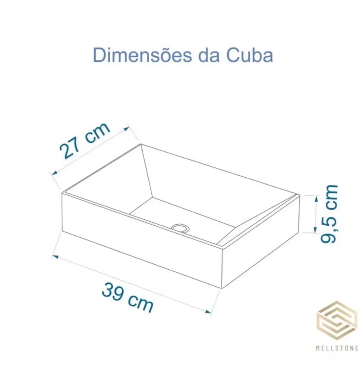 Bancada de porcelanato com Cuba branca para banheiro  - Foto 2