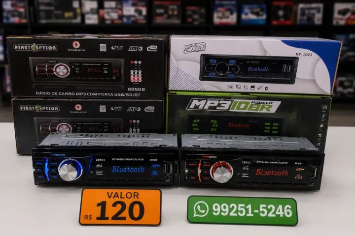 Som automotivo com bluetooth a pronta entrega - Foto 2