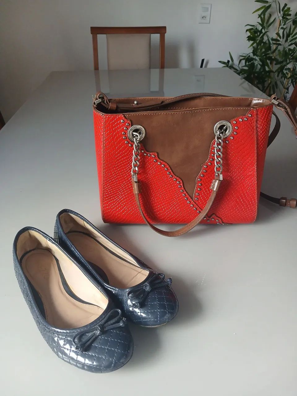 Bolsa e sapato da Arezzo 