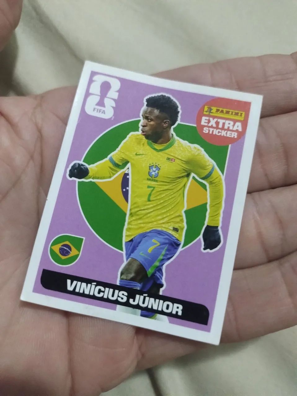 Figurinha Legend roxa Vini Junior 