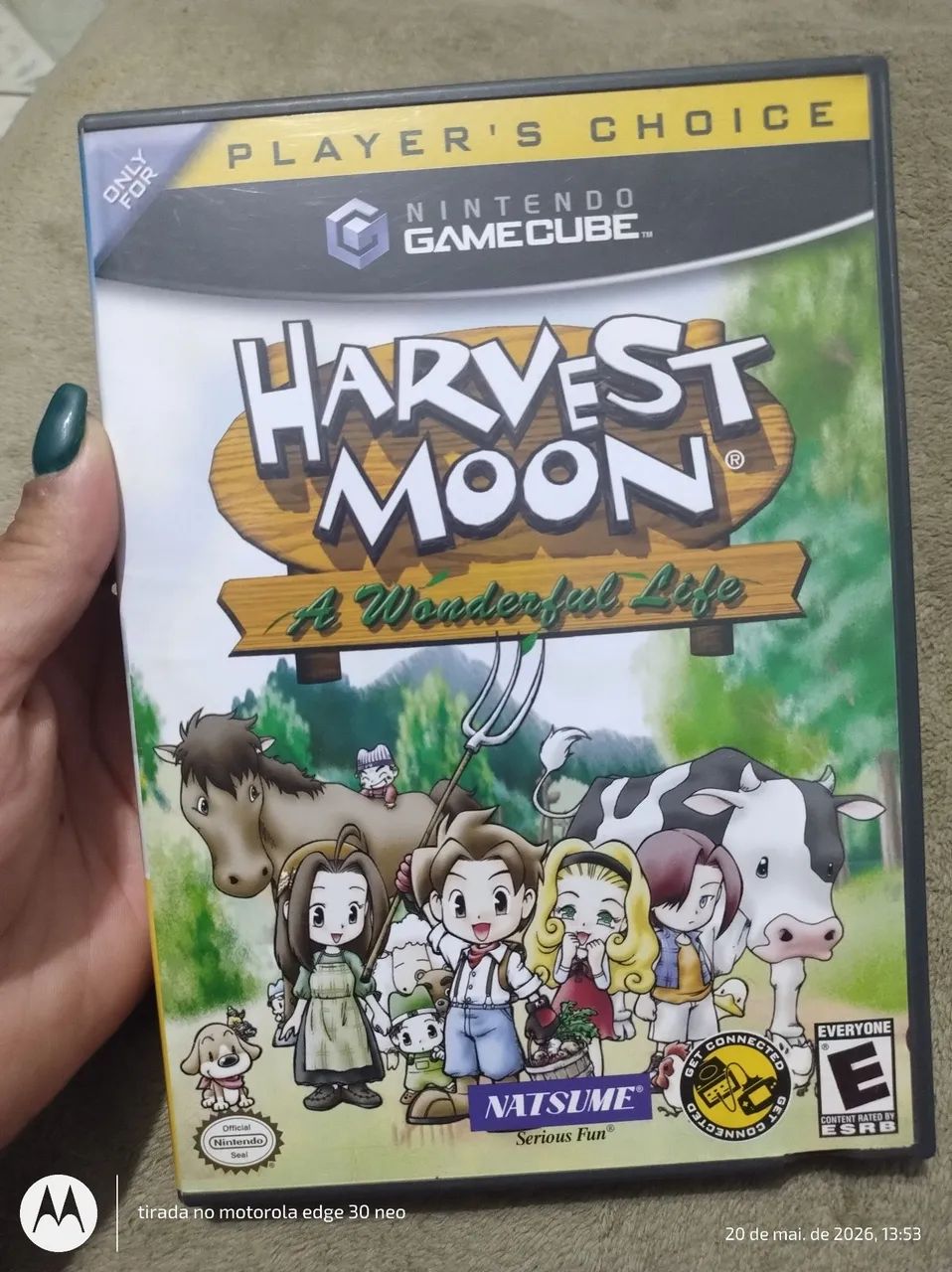 Harvest moon original funcionando perfeitamente 