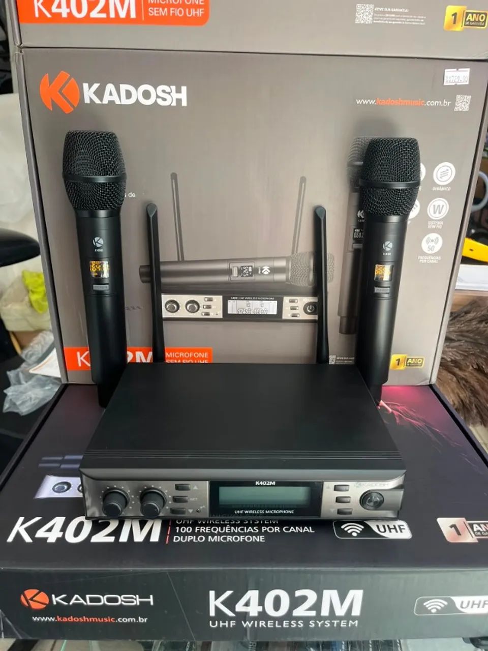 Microfone sem Fio Kadosh K402M UHF - Foto 2