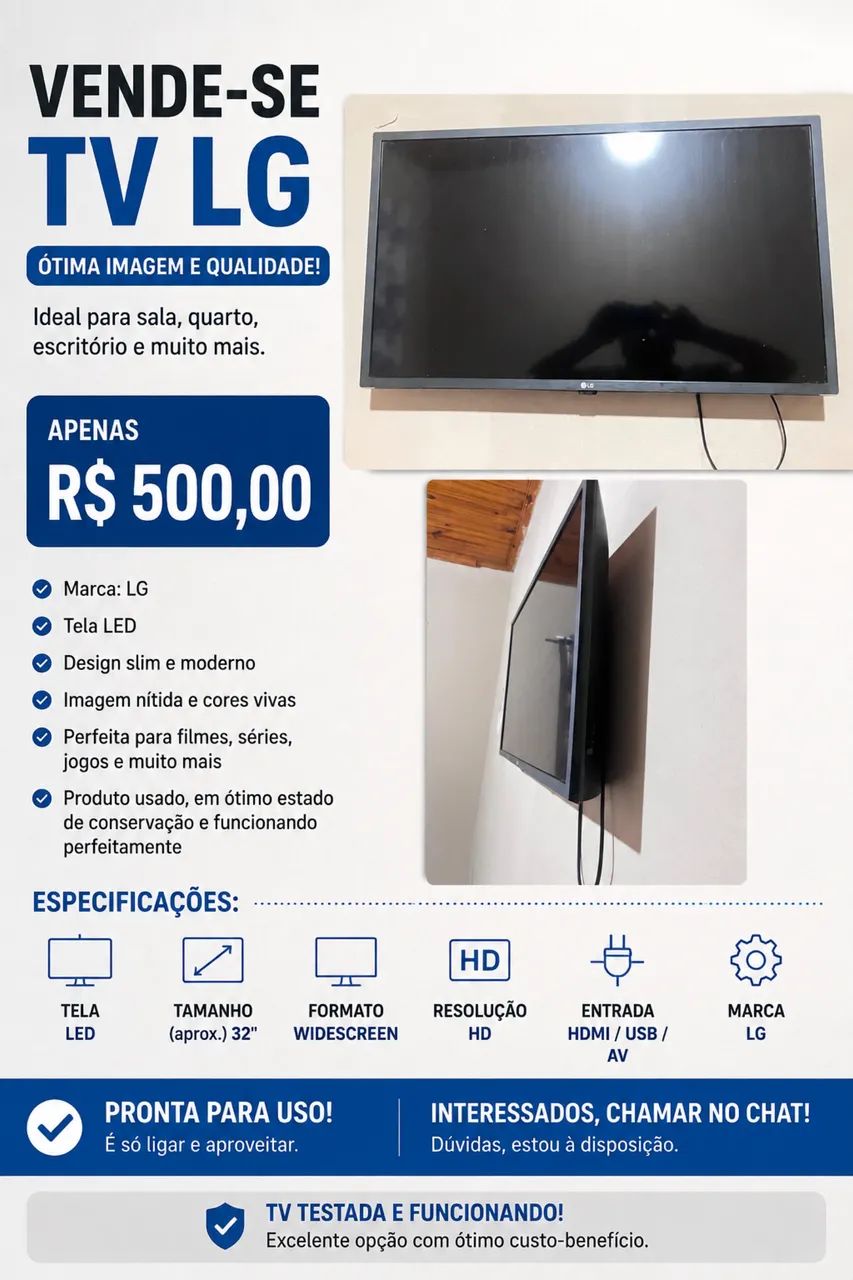 Televisão LG 32 polegadas