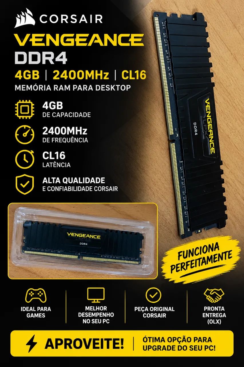 Memória Ram Corsair, Alta performance.