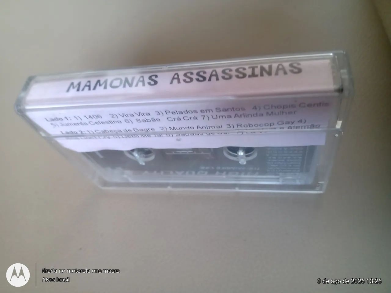 FITA CASSET MAMONAS ASSASINAS - Foto 4