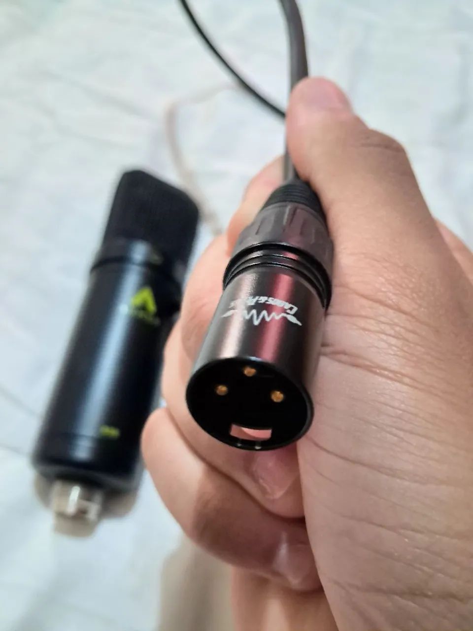 Microfone Condensador Armer A68+Shockmount+Cabo XLR - Foto 3