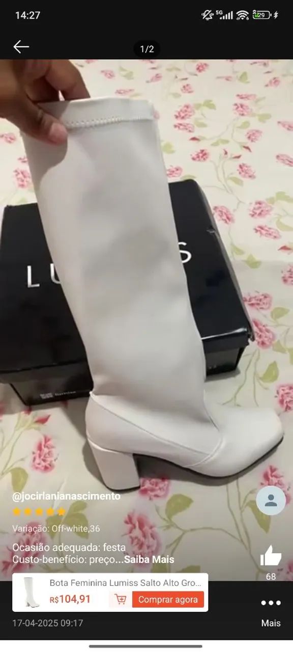 Bota cano longo