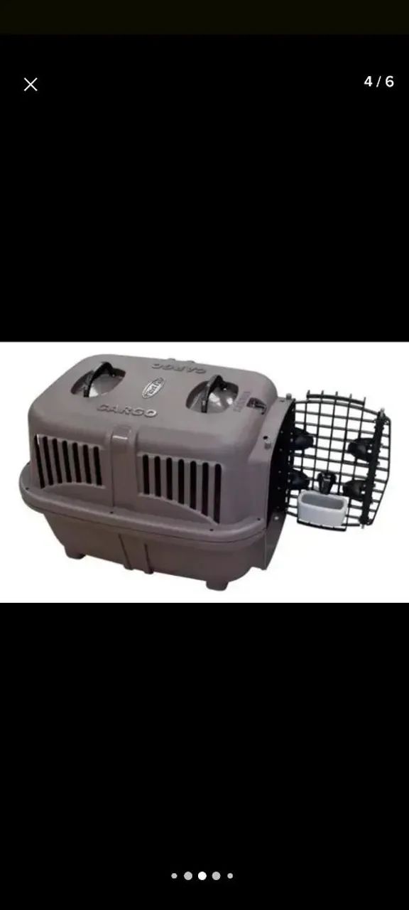 Caixa De Transporte Para Cães No5 Plast Pet Cargo  - Foto 4