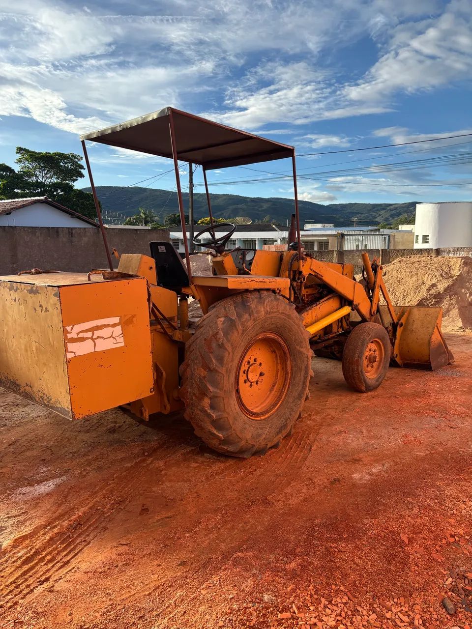 Carregadeira pula pula Case 580E 