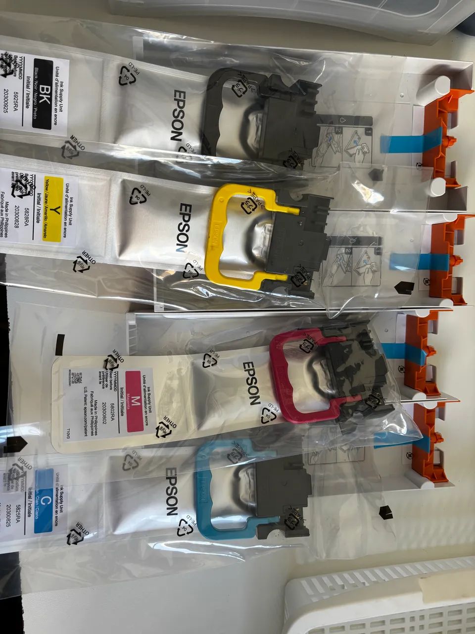 Kit de Tintas Originais Epson WF-C5390 + 4 Gavetas - Sem Uso