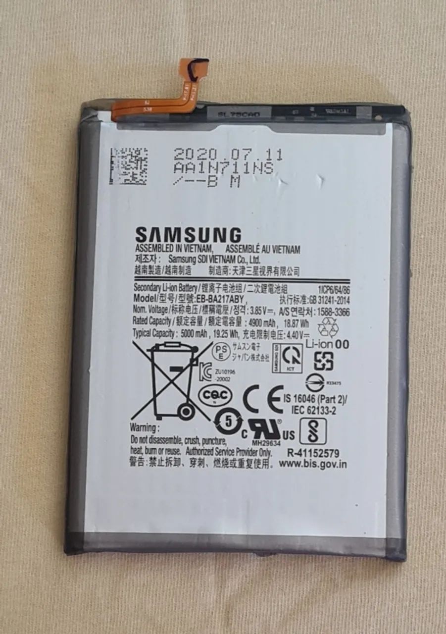 BATERIA SAMSUNG A21S EB-BA217ABY - ORIGINAL - RETIRADA