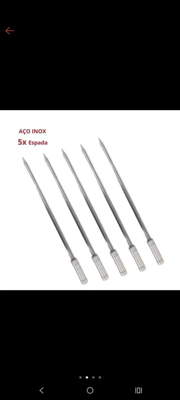 Espeto Inox 60cm - Foto 2