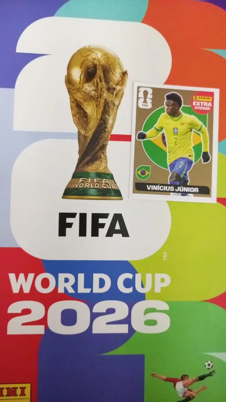 Figurinha Ouro Copa 2026 Vini Jr
