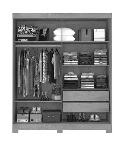 Guarda Roupa Montana 2 Portas 2 Gavetas Novo varios modelos - Foto 2