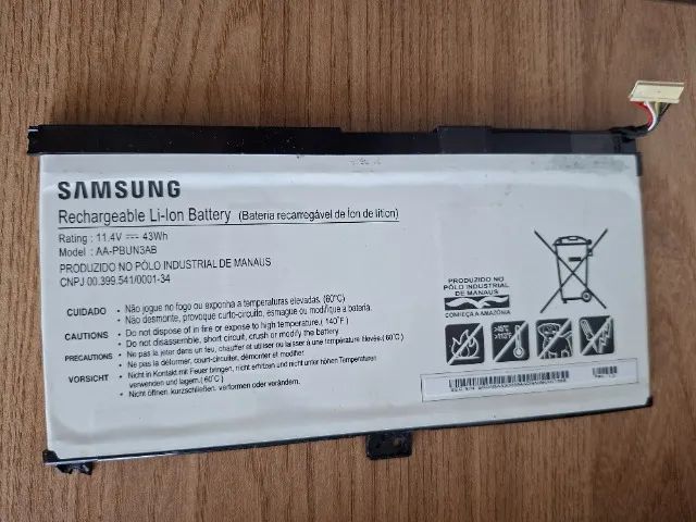 Bateria Notebook Samsung usada