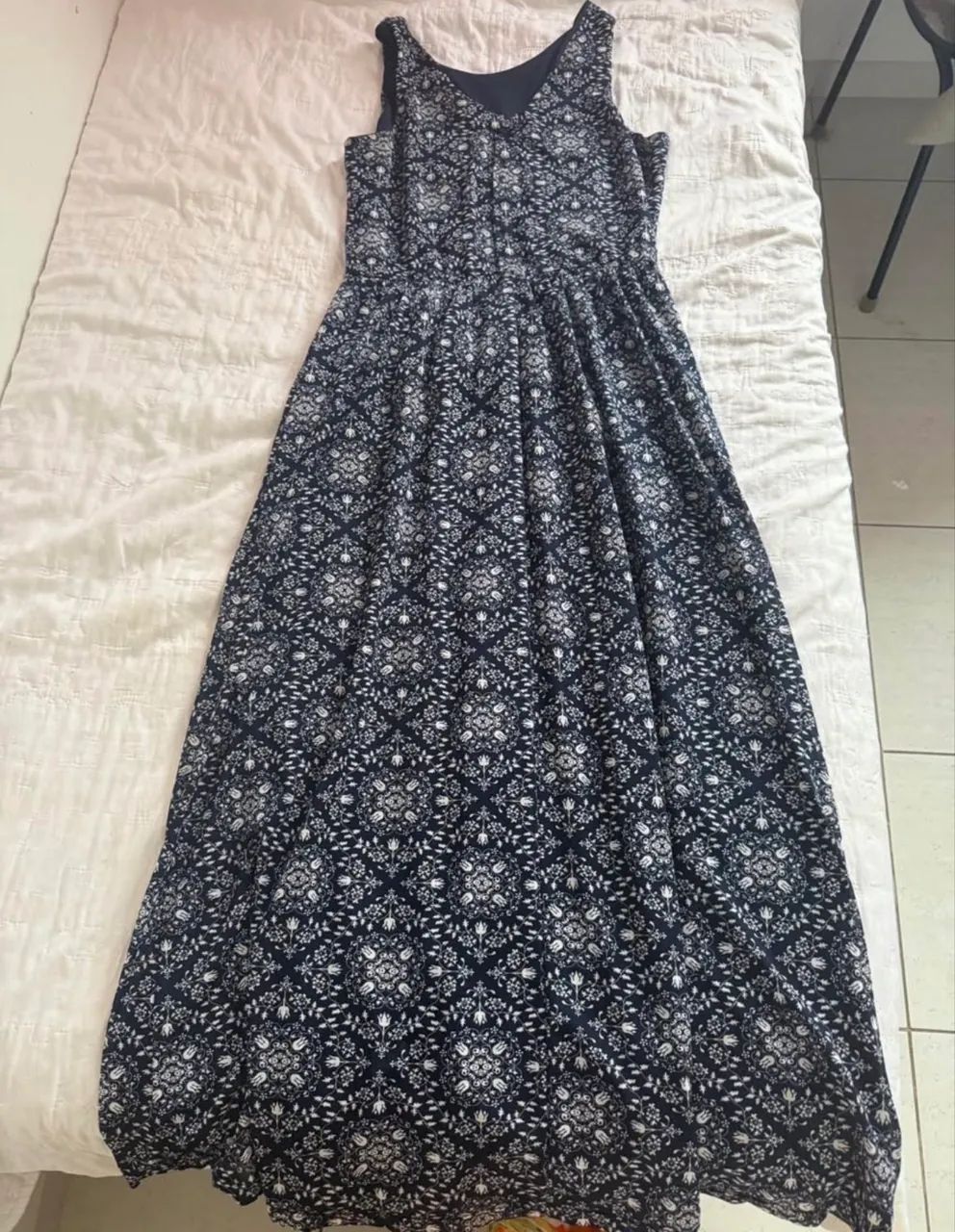 Vestido florido azul