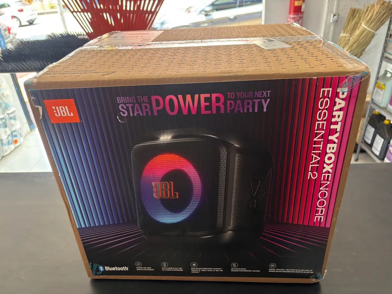JBL PARTYBOX ENCORE ESSENTIAL 2 LACRADA NA CAIXA COM NOTA E GARANTIA  - Foto 2
