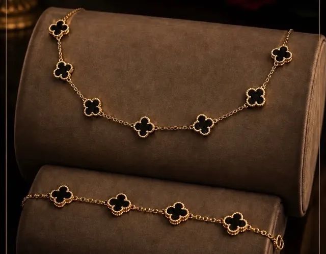 Conjunto Gargantilha e Pulseira Em Ouro 18k 750