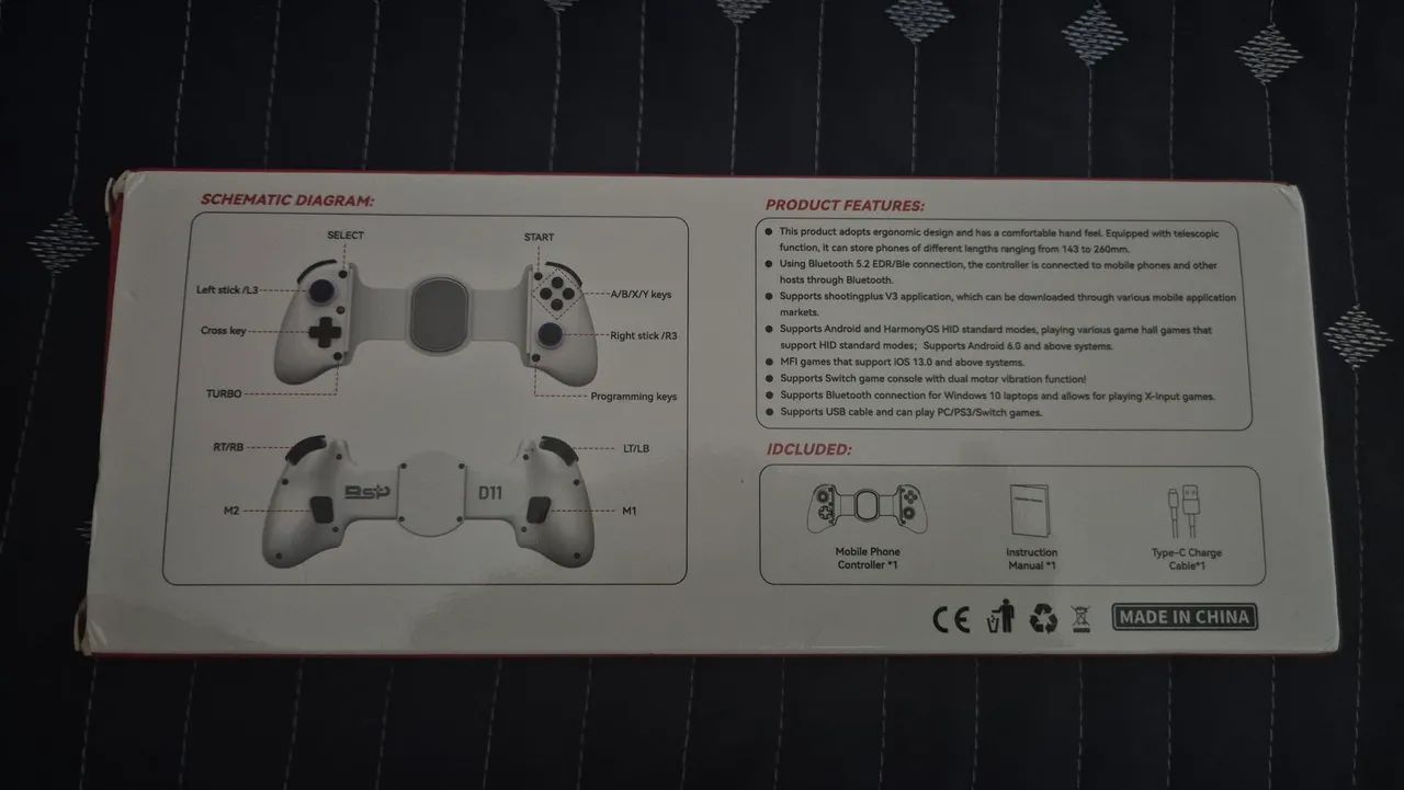 Controle Bluetooth BSP D11 Esticavel - Android, iOS, Switch, PC - Foto 2