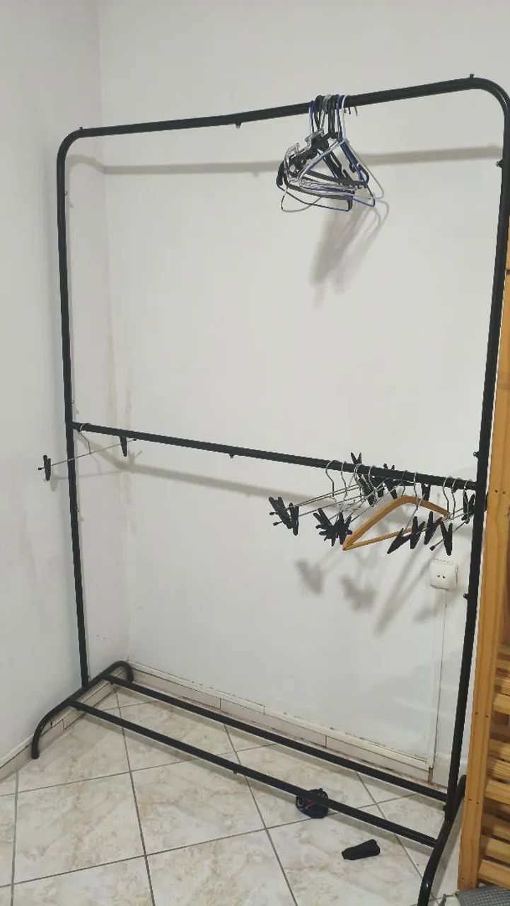 Cabideiro Arara Duplo com sapateira