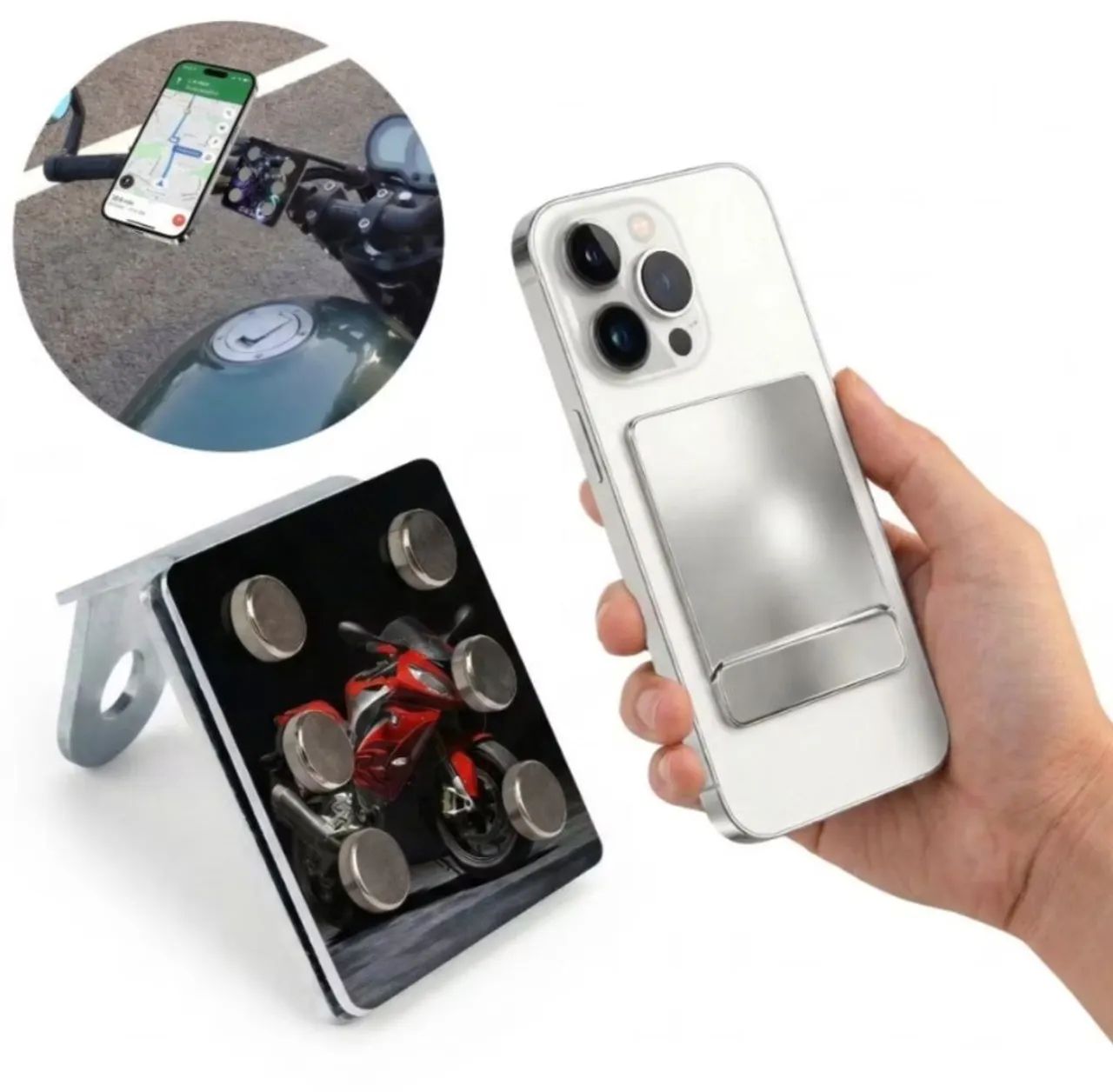 Suporte magnético para moto  - Foto 2