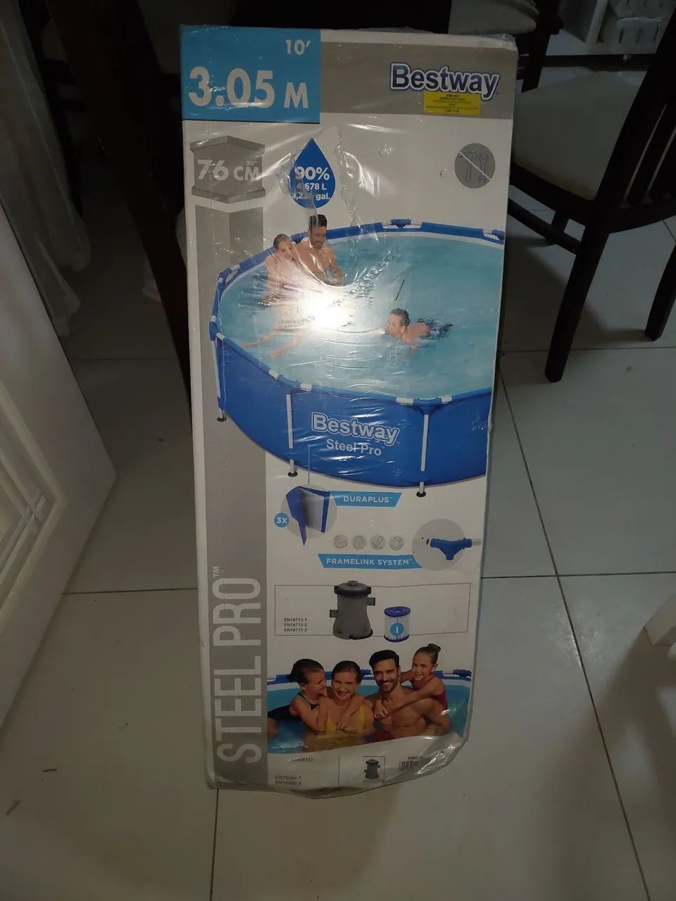 Piscina nova embalada