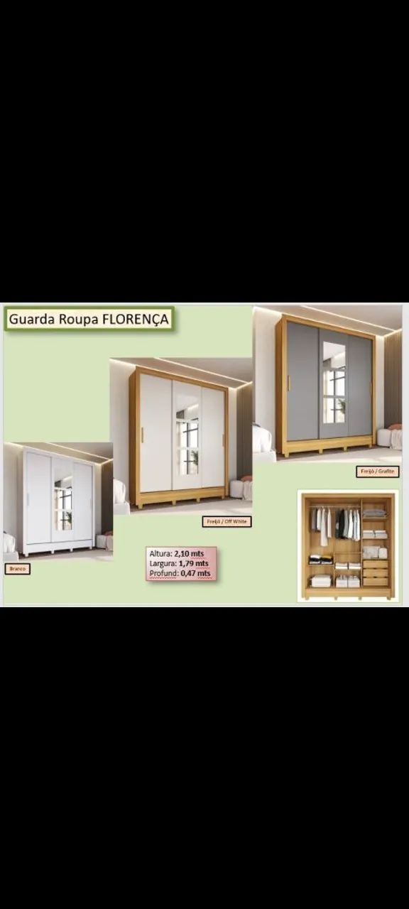 roupeiro casal Florença  - Foto 2