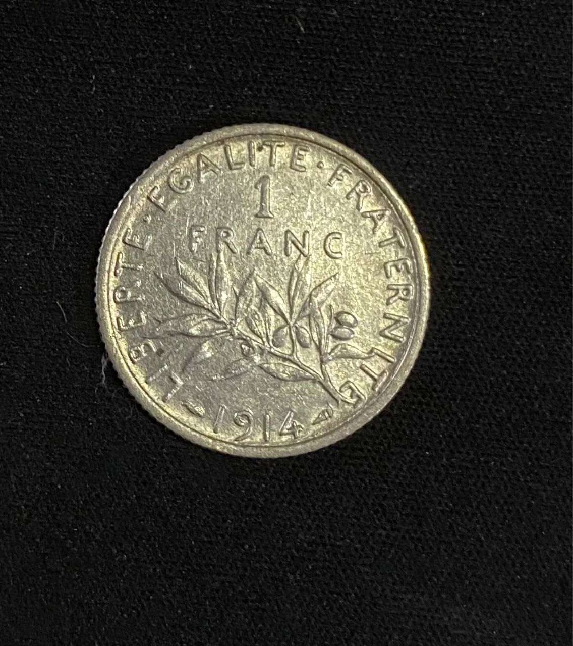 Moedas de prata - 1 e 50 Francos e 20 Cruzeiros - Foto 5