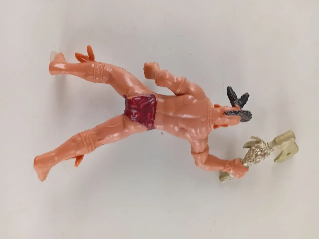 Boneco/ figura forte apache Índio com Machado 11 cm  - Foto 3