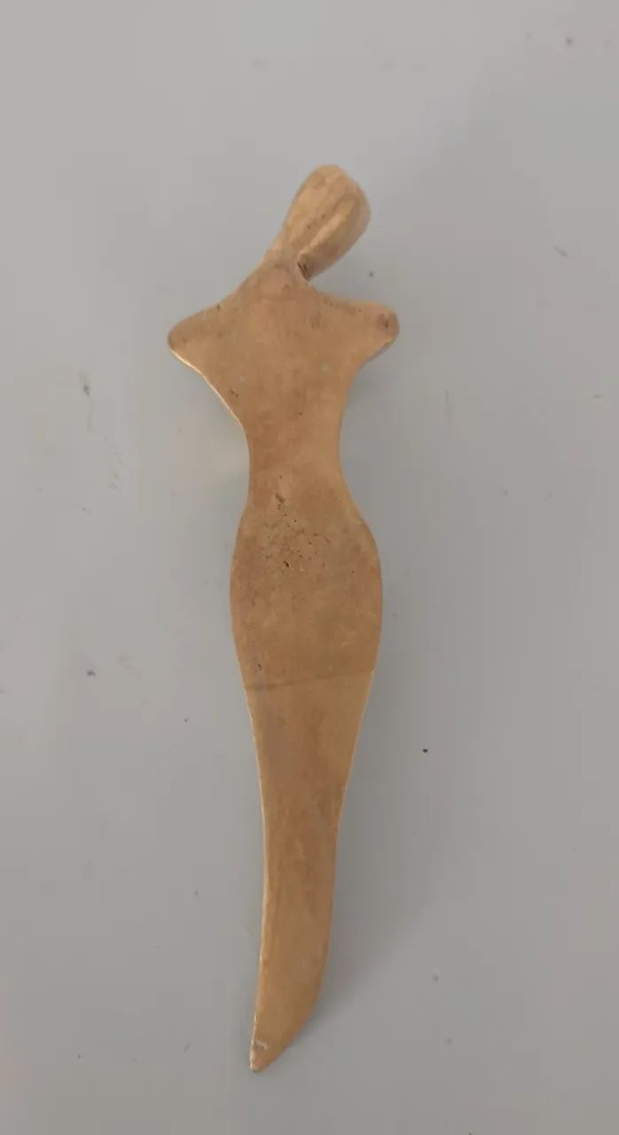 Celina Lisboa - abridor de cartas ou peso de papel - bronze - Foto 3