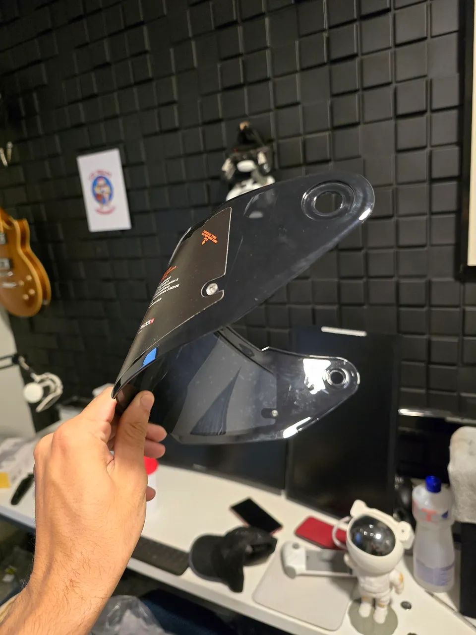 Viseira fumê capacete axxis panther SV - zera - Peças para motos