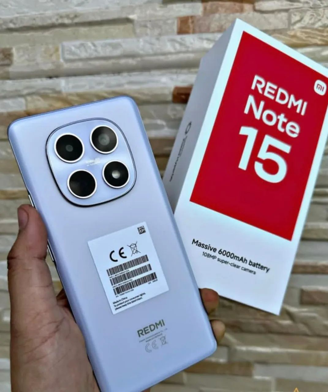 Note 15 (4G) GLOBAL o top 256/8 lilás - Roxo Lançamento 
